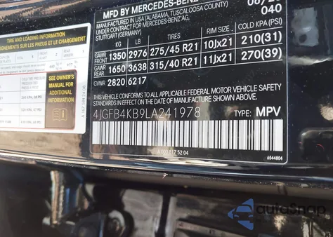 2020 Mercedes-Benz Gle 350 4Matic z USA, uszkodzony, nr VIN 4JGFB4KB9LA241978